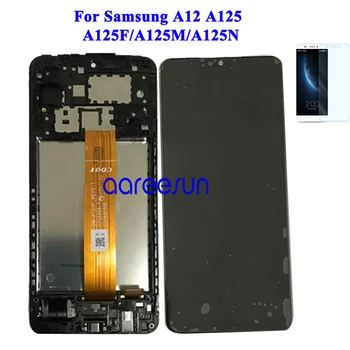 LCD Displej Originální Pro Samsung A12 LCD A125 lcd Pro Samsung A12 A125 Displej LCD Displej Dotykový Digitizér Shromáždění