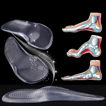 2018 silikonový gel stavebnicové arch pad arch support stélka plochá noha nohy péče úlevě od bolesti ortopedie-li vložit 2 ks = 1 pár