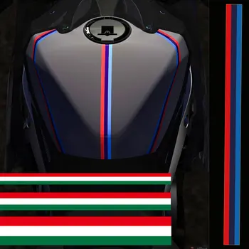 BMW Barva Reflexní Itálie Vlajka Motocross Proužek Samolepky Motocykl Nádrže Obtisky pro Honda ADV CBR HRC