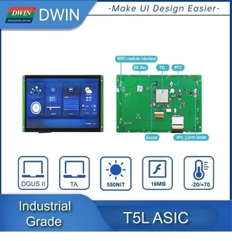 DWIN 10.1 Palců 1024*600 Arduino LCD Displeje Pro Mega 2560 ESP32 HMI UART RS232 RS485 PLC DMG10600T101_09W 2