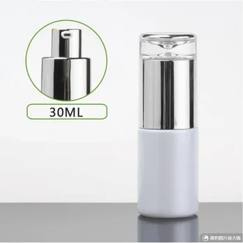30ml matná/zelená/modrá/bílá skleněná láhev pro sérum/krém/emulze/nadace/anti-UV/essenc/péče o pleť kosmetické balení