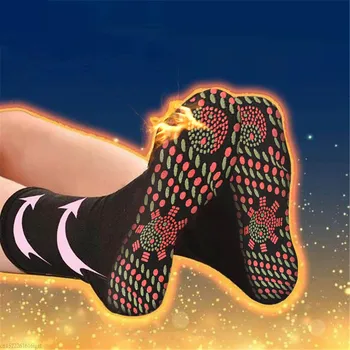 3 Páry Turmalín Zdravotní Ponožky Self-Topení Magnetické Zeštíhlující Vyhřívané Teplé Ponožky Masáž Nohou Thermotherapeutic Ponožky