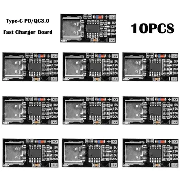 Typ-C PD návnada modul PD2.0 PD3.0 DC trigger prodlužovací kabel QC4.0+ nabíječka 9V 12V 15V 20V Rychle, Quick Charger Circuit Board