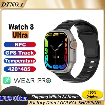 IWO Chytré Hodinky DT8 Ultra NFC GPS Track 49mm Muži Ženy Smartwatch Série 8 Teploměr BluetoothCall Vodotěsné Sportovní, Pro Apple
