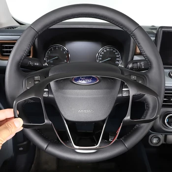 Pro Ford Maverick 2022 auto volantu tlačítko, rám ABS uhlíkových vláken textura interiéru volant ochrany příslušenství
