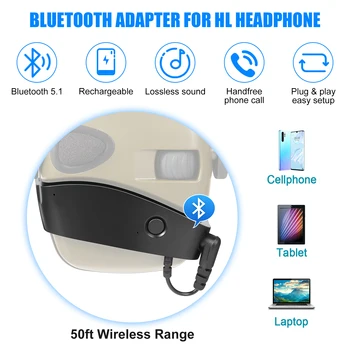 Velká propagace HL Bluetooth Adaptér Design pro Howard Leight chrániče sluchu Převést drát chránič ucha k bezdrátové vysokou kvalitu 2