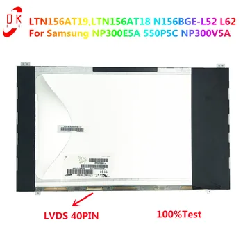 Původní LTN156AT19 001 501 503 LTN156AT18 15.6 Slim LED Pro SAMSUNG Np300v5a 550P5C NP300E5A Laptop LCD SCREEN Display matrix