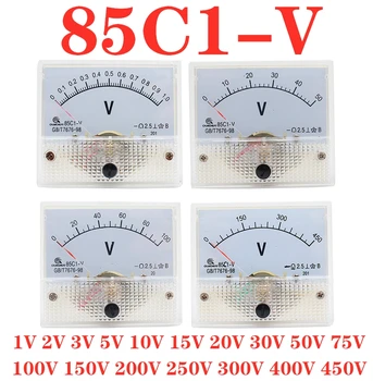 85C1 DC Analogový Panel Voltmetr Ampérmetr Amp Volt Metr Měřidlo 1A, 5A, 10A, 20A, 30A 50A 75A 100A 150A 200A 250A 300A 400A 500A