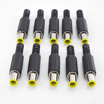 DC Napájecí Konektor Adaptéru 6,5 mm x 4,4 mm, 1.3 mm Pin DC Napájecí Konektor Žlutý 6.5 * 4.4 Mužské Svařování 1.3 mm Konektor Audio DIY Díly