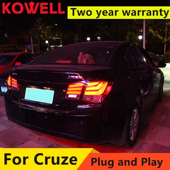 Car Styling pro Chevrolet Cruze 2009-2015 zadní Světla 5-Series Design Cruze LED zadní Světla, Zadní Svítilna DRL+Brzdy+Park+Signál