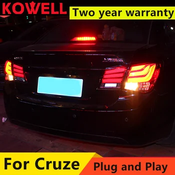Car Styling pro Chevrolet Cruze 2009-2015 zadní Světla 5-Series Design Cruze LED zadní Světla, Zadní Svítilna DRL+Brzdy+Park+Signál 2