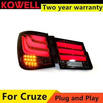 Car Styling pro Chevrolet Cruze 2009-2015 zadní Světla 5-Series Design Cruze LED zadní Světla, Zadní Svítilna DRL+Brzdy+Park+Signál 3