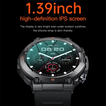 K56 Pro Smart Hodinky pro Muže, Ženy, Sport Bluetooth 400mAh Dlouhá Pohotovostní 1.39 Palce 360*360 HD Displej Venku Smartwatch 1