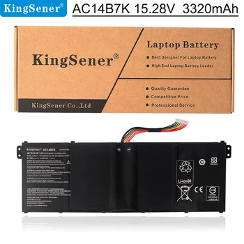 KingSener Nové AC14B7K Laptop Baterie Pro Acer Spin 5 SP515-51GN Swift SF314-52 Pro Acer Nitro 5 AN515-42 15.28 V předním 3320mah/50.7 WH