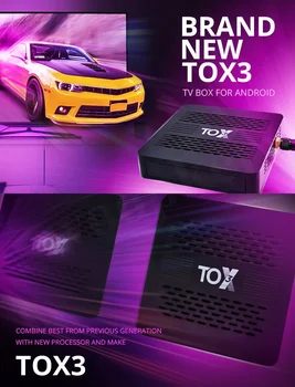 Woopker TOX3 Smart TV Box Android 11.0 4GB 32GB Amlogic S905X4 4K Media Player Wifi 1000M Podpora Dolby Atmos Audio Set Top Box 1