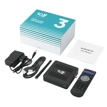 Woopker TOX3 Smart TV Box Android 11.0 4GB 32GB Amlogic S905X4 4K Media Player Wifi 1000M Podpora Dolby Atmos Audio Set Top Box 5