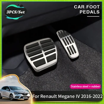 Auto Pedály Pro Renault Megane 4 IV 2016~2022 2020 Akcelerátor Auto Plynový Pedál, Brzdové Pedály Non-Vrtání Kryt Pad, Auto Příslušenství