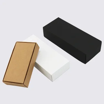Kraft / Bílá /Černá Papírové Krabice Skládací Zásuvka Cukroví, Ponožky, spodní Prádlo Box Dárkové Balení nákupní taška Podpora Vlastní Logo 3