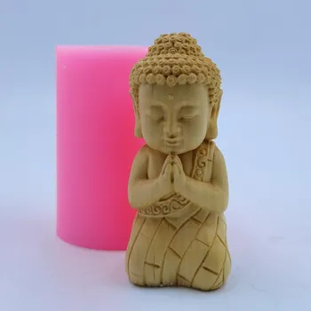 Modernizované Verze Buddha Formy Ručně Vyráběné Svíčky, Formy Pryskyřice Dekorace, Formy Na Sádrové Konkrétní Řemesla Silikonové Formy