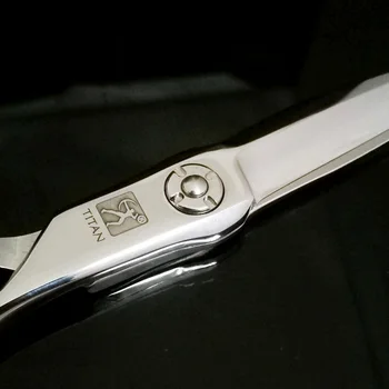 TITAN kadeřnictví nůžky kadeřnické produkty Profesionální kadeřnické nůžky na Vlasy řezací nástroj Salon barber nůžky 4