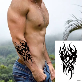 Totem tetování Vodotěsné Dočasné Tetování muži oheň tetování orel lotus Mandala eye flame totem Vody Převodu Falešné tetování pro muže