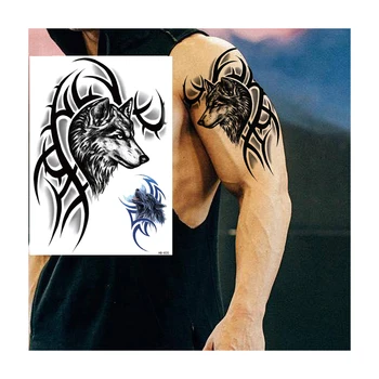 Dočasné Tetování pro Muže, Tygr, Vlk Tetování Samolepky Falešné Tetování Rukáv pro Ženy, Paže, Nohy, Tělo, Umění Tetování Vodotěsné Temporari