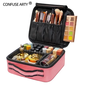 Profesionální přenosné kosmetické tašky Vysoce kvalitní make-up případě malé jednoduché cestování vodotěsný úložný box