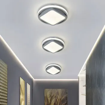 Moderní Led Stropní Svítidlo Pro Malé Světla Domů Ložnice Balkon Chodby osvětlení, Šedá Bílá Lesk kuchyně 2
