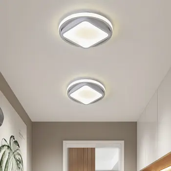 Moderní Led Stropní Svítidlo Pro Malé Světla Domů Ložnice Balkon Chodby osvětlení, Šedá Bílá Lesk kuchyně 4