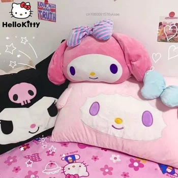 Kreslený Sanrio Hello Kitty, Kuromi, Můj Melodii Plyšový Polštář Kryt Kawaii Roztomilé Měkké Anime Grafické Plushie Odnímatelný Polštář Dárek