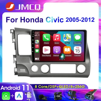 JMCQ 2Din 4G Android 11 Auto Stereo Rádio Multimediální Video Přehrávač Pro Honda Civic 2005-2012 Navigace GPS, Vedoucí Jednotky Carplay