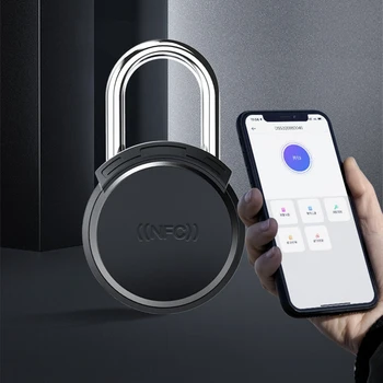 Karta Bluetooth visací Zámek Zámek NFC Mobilního Telefonu, Ovládání Bezklíčového Zámku Nonelectrically Smart Security Anti-Krádež Zavazadla visací Zámek
