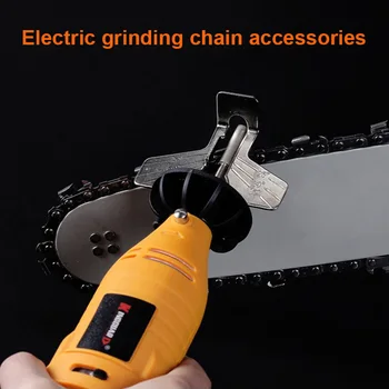 Chainsaw Sharpening Kit Elektrická Bruska Broušení, Leštění Sada pro Upevnění pilového řetězu Nástroj UND Prodej dřevoobráběcích nástrojů