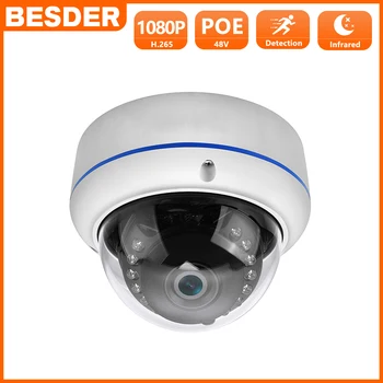 BESDER Full HD 1080P IP Kamera 2.8 mm širokoúhlý antivandal Kovové Pouzdro 2MP Domácí Bezpečnostní Kamery CCTV P2P RTSP XMEye