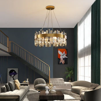 LED Luxusní Crystal Kulatý Lustr, Osvětlení, Lesk Závěsné svítidlo Zavěšení Svítidla - Pro Foyer Ložnice 4