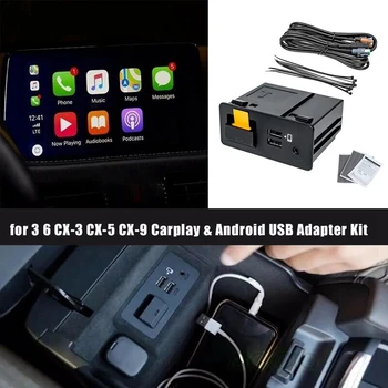 Pro Mazda 2 3 6 CX-3, CX-5 CX-9 Pro Apple Carplay, Android, USB, Aux Miata Rozhraní Port Hub Adaptér TK78-66-9U0C 00008FZ34
