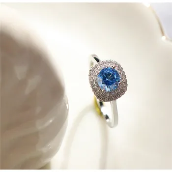 CC Prsteny Pro Ženy Modré Zirkony Shinestone Svatební Zásnubní Prsten Jemné Šperky Party Drop Shipping CC1670 2
