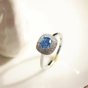 CC Prsteny Pro Ženy Modré Zirkony Shinestone Svatební Zásnubní Prsten Jemné Šperky Party Drop Shipping CC1670 5
