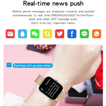 LIGE 2022 Nové Horké Volání Bluetooth Smart Watch Muži Ženy Music Control Monitor Srdečního tepu, Plně Dotykový displej SmartWatch + Hodiny Krabici 5
