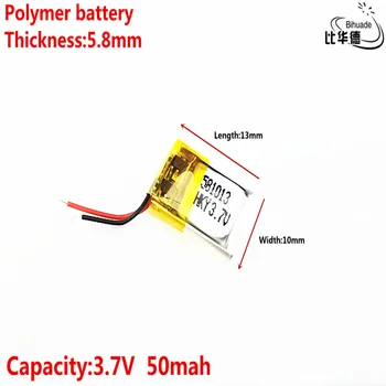 L energie baterie Dobrá Qulity 3.7 V 50mAh 581013 Polymer lithium-ion / Li-ion baterie
