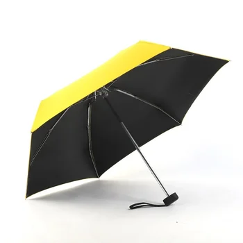 Mini Kapesní Deštník S Plochou Lehký Deštník Slunečník Skládací Slunečník Mini Deštník Sun Vhodné Pro Cestování Nové 3