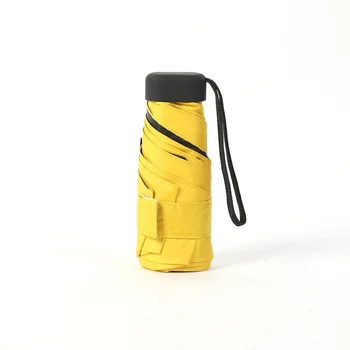 Mini Kapesní Deštník S Plochou Lehký Deštník Slunečník Skládací Slunečník Mini Deštník Sun Vhodné Pro Cestování Nové 4