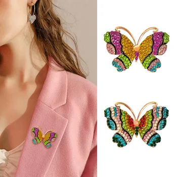 EASYA Brož Motýl Luxusní Crystal Pin Brože Pro Ženy, Strana, Květ, Motýl, Hmyz Piny Hot Prodej Party Dárek