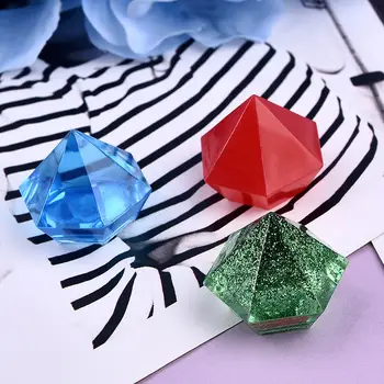 3 V 1 Diamond Transparentní Silikonové Formy Pryskyřice Formy Pro DIY Diamantový Přívěsek Řezání Tvar Crystal Diamond Formy Pro Šperky 5