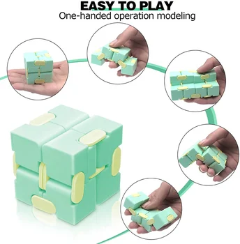 Nekonečno Magic Cube Hračky Puzzle Antistresová Ruku Flip Nekonečná Kostka Stres Reliver Prst Dospělého Figet Hračky, Kostky, Hračky Doprava Zdarma 3