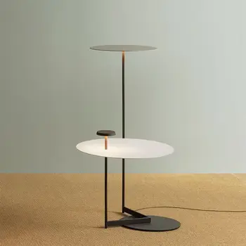 Moderní minimalistický tvůrčí obývací pokoj konferenční stolek, pohovka noční stojací lampa ložnice police integrovaný návrhář houby lampy