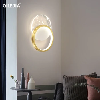 Moderní Jednoduché LED Nástěnné Lampy Pro Studium Obývací Pokoj Noční Uličky, Chodby Pozadí Žehlička Akryl Světla Vnitřní Osvětlení Deco