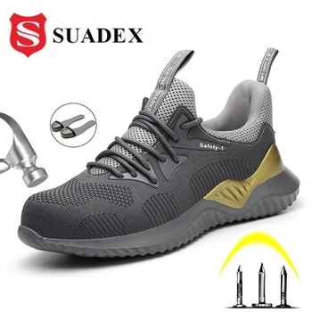 SUADEX Bezpečnostní Pracovní Boty Boty Pro Muže, Ocelové Toe Cap Boots Anti-Rozbíjení Ochranné Konstrukce Bezpečnosti Práce Tenisky