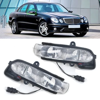 Auto Zadní pohled boční zrcátko, LED blinkr Ukazatele Světla Pro Mercedes Benz W211 S211 W463 W461 C/E Class 2038201321 2038201421