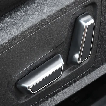 Auto Elektrické Sedadlo Tlačítko Spínače Elektrolytické pokovování Ochranný Kryt Chrome Tlačítko Trim pro Audi A4 B8 A6 C6 C7 A5 A7 Q5 Q3 Interiéru